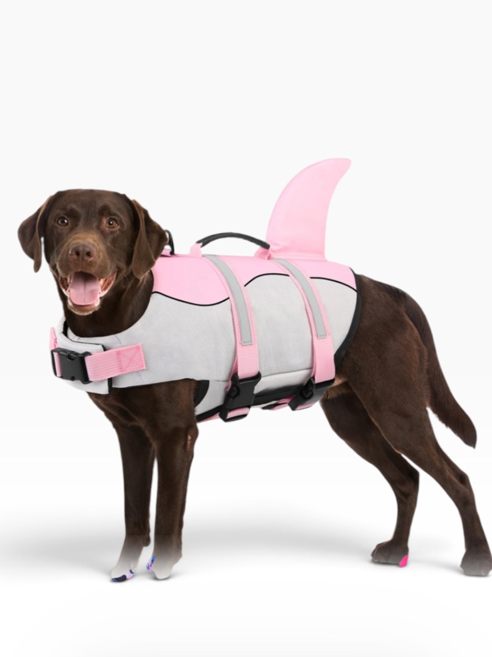 NWOT Dog Life Jacket Safety Float Vest with Shark Fin